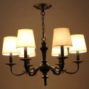 6 Light Rustic Retro Candle Style Chandelier