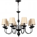 8 Light Rustic Retro Contemporary Candle Style Chandelier