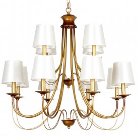 12 Light Rustic Mediterranean Style Modern Contemporary Candle Style Chandelier