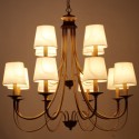12 Light Rustic Mediterranean Style Modern Contemporary Candle Style Chandelier