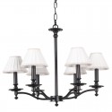 6 Light Retro Rustic Candle Style Chandelier