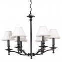 6 Light Retro Rustic Candle Style Chandelier
