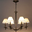 6 Light Retro Rustic Candle Style Chandelier