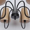 6 Light Retro Contemporary Candle Style Chandelier