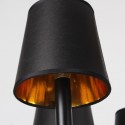 8 Light Black Retro Bar Candle Style Chandelier