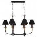 6 Light Retro Contemporary Candle Style Chandelier