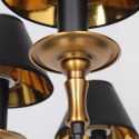 6 Light Retro Contemporary Candle Style Chandelier