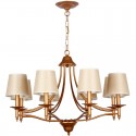 8 Light Rustic Retro Mediterranean Style Candle Style Chandelier