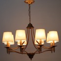 8 Light Rustic Retro Mediterranean Style Candle Style Chandelier