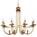 8 Light Rustic Retro Candle Style Chandelier