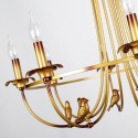 8 Light Rustic Retro Candle Style Chandelier