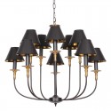 10 Light Rustic Retro Contemporary Candle Style Chandelier