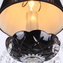 8 Light Contemporary Black Brushed K9 Crystal Candle Style Chandelier