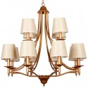 12 Light Rustic Retro Mediterranean Style Candle Style Chandelier