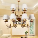 12 Light Modern Contemporary Rustic Retro Candle Style Chandelier