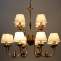 12 Light Modern Contemporary Rustic Retro Candle Style Chandelier