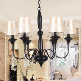 6 Light Mediterranean Style Candle Style Chandelier