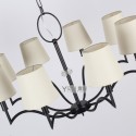 8 Light Modern Contemporary Candle Style Chandelier