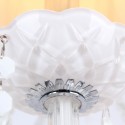 3 Light White K9 Crystal Candle Style Chandelier