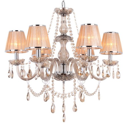 6 Light K9 Crystal Candle Style Chandelier