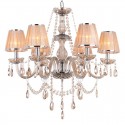 6 Light K9 Crystal Candle Style Chandelier