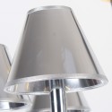 8 Light Modern Contemporary Chrome Candle Style Chandelier