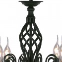 3 Light Contemporary Retro Black Candle Style Chandelier