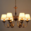6 Light Modern Contemporary Rustic Retro Candle Style Chandelier