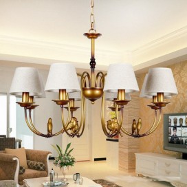 8 Light Modern Contemporary Rustic Retro Candle Style Chandelier