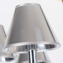 10 Light Modern Contemporary Chrome Candle Style Chandelier