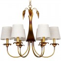 6 Light Modern Contemporary Rustic Candle Style Chandelier