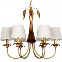 6 Light Modern Contemporary Rustic Candle Style Chandelier