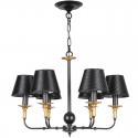 6 Light Retro Rustic Candle Style Chandelier