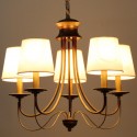 5 Light Rustic Mediterranean Style Modern Contemporary Candle Style Chandelier