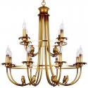 12 Light Retro Candle Style Chandelier
