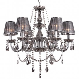 6 Light K9 Crystal Candle Style Chandelier