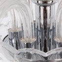 3 Light Contemporary K9 Crystal Candle Style Chandelier