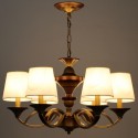 6 Light Retro Mediterranean Style Rustic Candle Style Chandelier