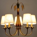 5 Light Modern Contemporary Rustic Candle Style Chandelier
