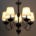 5 Light Rustic Retro Contemporary Candle Style Chandelier