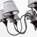 6 Light Rustic Modern Contemporary Retro Black Candle Style Chandelier