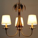 3 Light Modern Contemporary Rustic Candle Style Chandelier