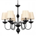 6 Light Rustic Retro Contemporary Candle Style Chandelier