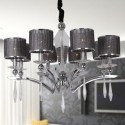 8 Light Modern Contemporary Candle Style Chandelier