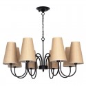 8 Light Retro Contemporary Candle Style Chandelier