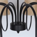 8 Light Retro Contemporary Candle Style Chandelier