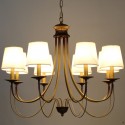 8 Light Rustic Mediterranean Style Modern Contemporary Candle Style Chandelier