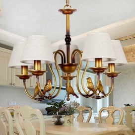5 Light Modern Contemporary Rustic Retro Candle Style Chandelier