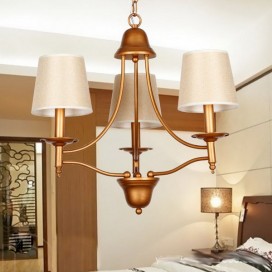 3 Light Rustic Retro Mediterranean Style Candle Style Chandelier