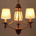 3 Light Rustic Retro Mediterranean Style Candle Style Chandelier